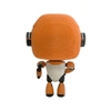Cleared Toy; Winking Robot, Orange, black & white,