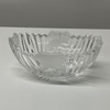 Ribbed Oval Crystal Vase