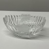 Ribbed Oval Crystal Vase