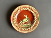 Mexican Redware Bird Plate