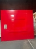 Red Marlite Wall 9'x10' With Cutout Hole