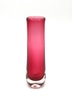 Tall Cranberry Murano Glass Vase