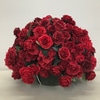 Silk red rose arrangement