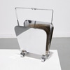 Modernist Chrome Magazine Rack