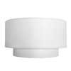 Lamp Shade; Cotton, white, drum, 2 tier,