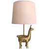 Table Lamp Base; Antique gold Lama, ceramic,