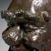Life-Size Grotesque Bronze Head II