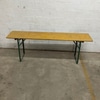 Folding Wooden Bench with Metal Legs