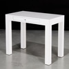 Parsons Style White Lacquer and Laminate Desk