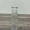 Etched Glass Bud Vase