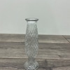 Etched Glass Bud Vase