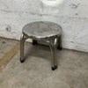 Round Metal Stool with Rubber Feet