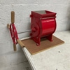 Vintage Red Manual Apple Grinder