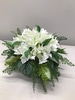 SILK Round White Centerpiece Arrangements
