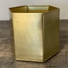 Small Gold Hexagon Vase