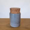 Pale Blue Mini Corked Canister