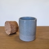 Pale Blue Mini Corked Canister
