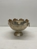 Large Silver Art Deco Crown Bowl