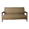 Modern Couch w/ Wooden Arms