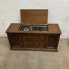Vintage Wooden Record Player Cabinet