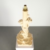 Serge Roche Style Roses and Lily Pads Table Lamp