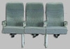 Seat - Coach - 767 - Covers - Gray stripe cloth