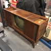 1960s console TV cabinet mid century