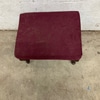 Vintage Red Fabric Ottoman