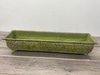 Large Green Metal Rectangular Planter