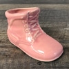 Vintage Ceramic Pink Bootie