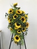 SILK Yellow Sunflower Easel Spray