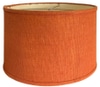 Lampshade; Rust tone burlap,