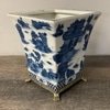 Asian Blue and White Footed Tapered Vase
