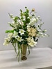 SILK Tall Mixed Cream Lily Arrangements