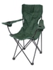 Outdoor/camp chair:  Green folding chair with arms