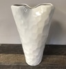 White Ceramic Honeycomb Vase