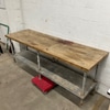 Industrial Metal and Wood Workbench
