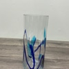 Blue Swirl Glass Vase