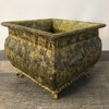 Woven Metal Footed Basket B