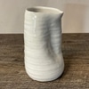 White Ceramic Asymmetric Spouted Vase