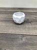 White Ceramic Round Vase