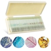 Microscope Slide Set, 50Pcs Prepared Microscope Slides