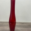 Colored red Glass vase