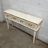 Antique White Console Table with Drawers