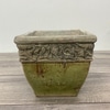 Square Ceramic Green Vase