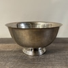Silver Ribbed Footed  Bowl