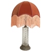 Table lamp Base; vintage, crystal, faceted diamonds,