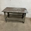 Industrial Metal Workbench on Wheels