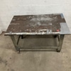 Industrial Metal Workbench on Wheels