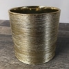 Medium Gold Needle Scratch Ceramic Cylinders
